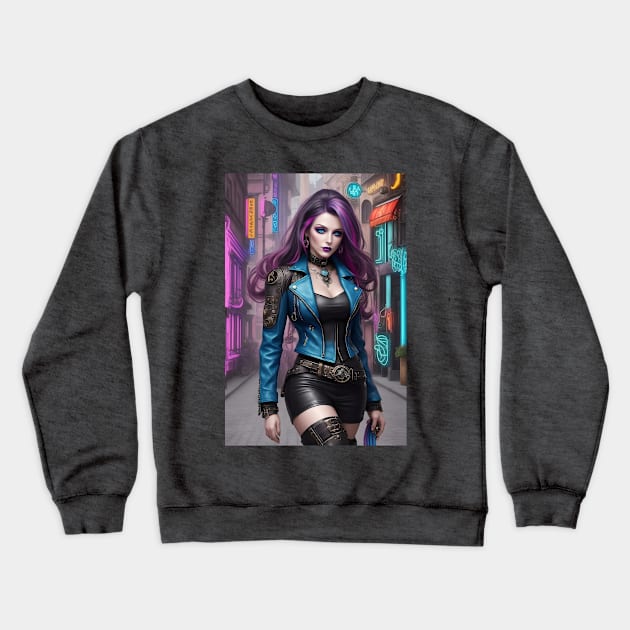 A Touch Of Steampunk Crewneck Sweatshirt by DeVerviers